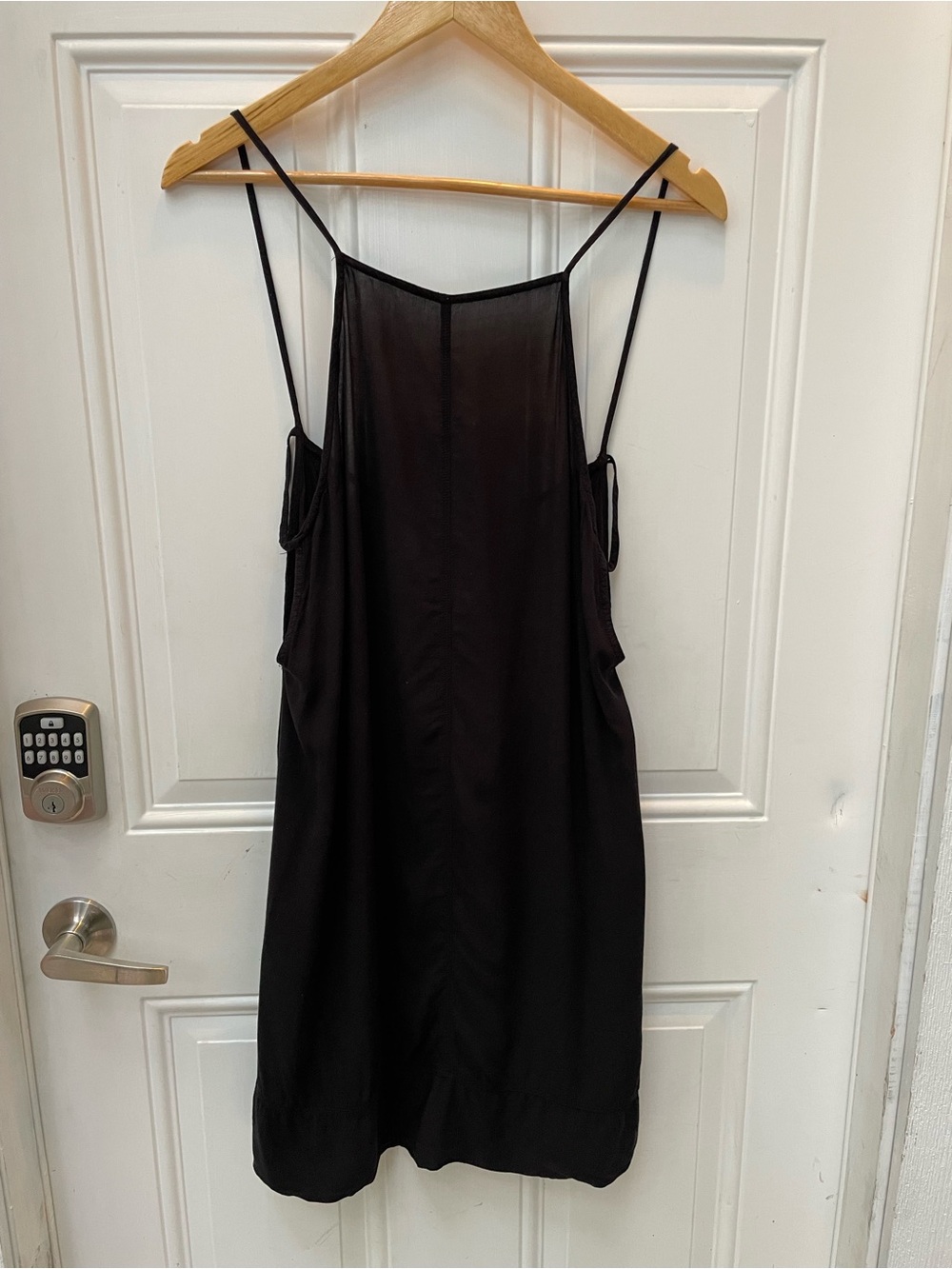 Free People Black Spaghetti Strap Slip Dress